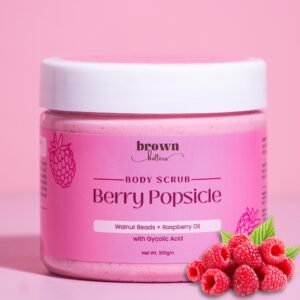 Berry Popsicle fruit body scrub with raspberry