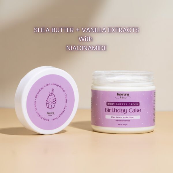 Birthday Cake Vanilla Body Butter open jar