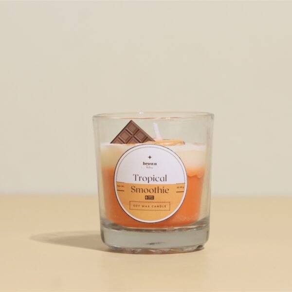 Tropical smoothie scented soy wax candle