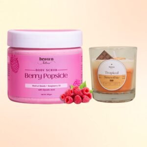 Body scrub & candle