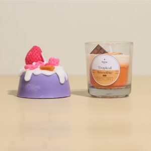 cake candle & tropical smoothie jar candle