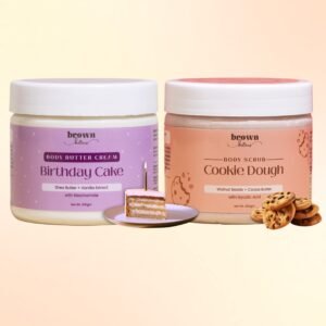 vanilla body butter & chocolate body scrub