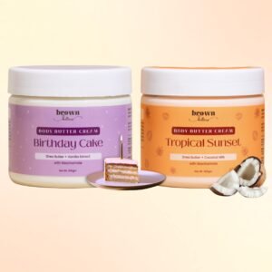 vanilla and tropical body butters